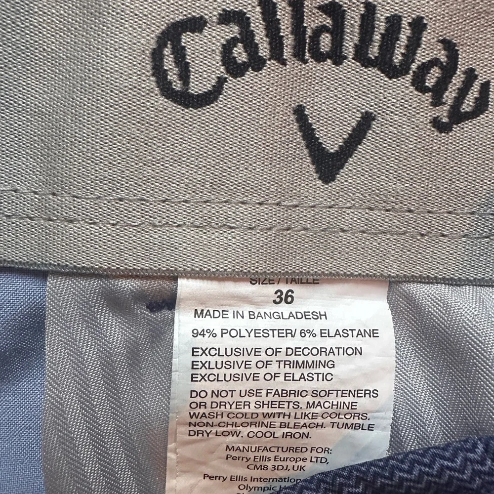 Callaway Navy Chevron Golf Shorts